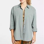 CALIA Button Front Shirt Women XL NWT Green Long Sleeve Collar Outdoors Hiking Photo 0