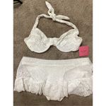 Robin Piccone New. Kate Spade &  lace bikini. L-top/M-bottom. Retails $210 Photo 3