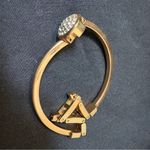 Anne Klein Gold tone Minimalist Bracelet with rhinstine Charm Photo 5