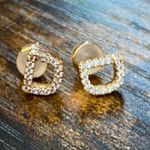 Initial Letter Stud Earrings Photo 2
