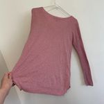 American Eagle Rose Pink Long Sleeve Lightweight Cotton Blend V-Neck Sweater XS Photo 15