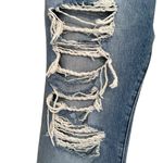 frame denim Frame Le Hollywood distressed thrashed holy medium wash flare jeans size 31 Photo 4