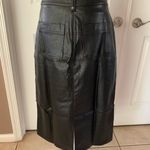 Anthropologie NWOT Pilcro Faux Leather Moto Midi Skirt Photo 8