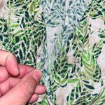 CAbi | Faux Wrap Midi Dress Floral | White & Green | Women's | S Photo 3