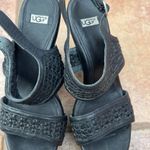 UGG  strappy woven buckle wedge sandals size 6.5 Photo 4
