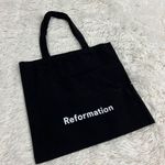 Reformation  small black logo tote Photo 0