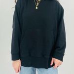 Urban Outfitters classic black oversized hoodie sweatshirt front pockets size s Photo 2