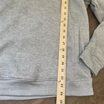 Adidas Quarter Zip Pullover Light Grey Textured Long Sleeve ~ Women’s Size L Photo 11