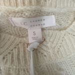 LC Lauren Conrad  Cream Lace Knit Sweater Photo 4