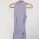 Naked Wardrobe NWOT Naked Wardrobe Jumpsuit Sleeveless Ribbed Lilac Size L Minimalist Bodycon Photo 3