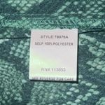 Sugar Lips Gwendolyn Snake Mock Neck Blouse green size small Photo 3