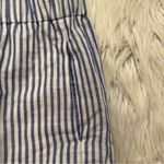 J.Crew  Pull on Skirt in Striped Beauchamps Linen Blue White Photo 5