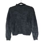 Universal Threads Universal Thread Womens Mock Neck Faux Fur Fuzzy Sweater Black M Photo 1