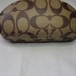 Coach Tan and Brown Signature Cmonogram Clamshell Sunglasses Case Photo 5