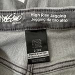 Mossimo High Rise Power Stretch Black Wash Raw Hem Jeggings Size 26 Photo 6
