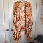 Talisman Twilight fall Flowy earthy boho Floral Cape Kimono cottage Cardigan White Size undefined Photo 6