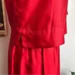 Lanz Salisbury Lanz Originals Vintage 1980s Red Skirt & Top Set Photo 5