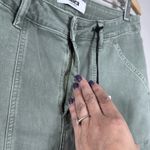 Mica Denim Women's 31 Sap Green Cargo Utility Cropped Straight Pants Stretch Photo 13