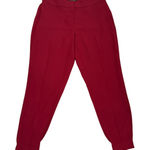 White House | Black Market WHBM Deep Red Loose Casual Jogger Ankle Pants Size 6 Photo 0