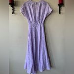 ZARA NWT Cap Sleeved Lightweight Flowy V-Neck Draped Purple Maxi Dress Size XS Photo 8