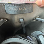 ZARA power blue leather large convertible bucket bag (new) Photo 8