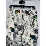 Catherine Malandrino Bird Tropical Print Pencil Skirt Size 6 Career Art to Wear Photo 3