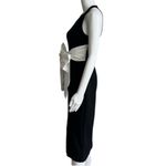 Anthropologie NWT  Maeve Black and White Bow-Front Dress Size M Photo 6