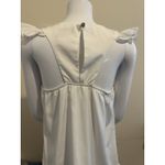 Vava by Joy Han White Ruffle Tank Blouse, , Sz: Small #3 Photo 1