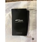 Silver Jeans Crop Pants Womens 20W NEW Off White Straight Raw Hem L27 Photo 5