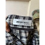 Korean Mishow punk rock goth black white high rise checkered plaid dress pants S Photo 2