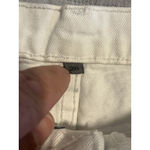 Carmar Denim Shorts Womens Size 28 White Black Zip Sides High Rise Jean Shorts Photo 3