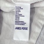 James Perse  Standard Cotton white rolled sleeve Tshirt Dress, lined, size L Photo 13