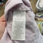 Everlane 100% Linen Boxy Split-Neck Short Sleeve Shirt Top Blouse Purple size 6 Photo 5