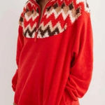 Aerie Hometown Holiday Quarter Zip Oversized Sweatshirt Size XS Photo 0
