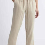 Splendid ‎ Beige Elastic Waistband Casual Comfortable Relaxed Fit Cropped X-L Photo 0
