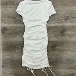 Tiger Mist Trinity Ruched Drawstring Mini Dress White Photo 11