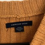 American Eagle  Knit Yellow/White Striped Sweater size medium. Photo 2
