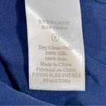 Everlane The Relaxed Silk Blue Shirt Size 2 Photo 7
