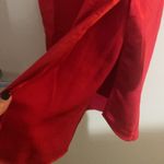 Skies Are Blue NWT  One Sleeve red satin dress Photo 4