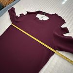Talbots Torrid 3X (3) Purple Burgundy Ladder Cutout Shoulders & Back Sweater Dress Photo 8