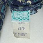 Vintage Cottontail Originals Blue Floral Maxi Dress – Made in USA Size M Photo 5