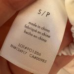 We Wore What NWT Tie Waist Pant Ivory Lace Trim Straight Leg Size Small Photo 8