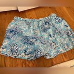 Printfresh  x Anthropologie Pajama Shorts Blue Cheetah print size Large Photo 3