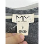 Mimi Maternity Dress Large Gray Midi Side Slit Minimalist Officecore Academia Size undefined Photo 9