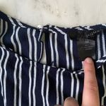 AQUA  Striped Linen Crop top Photo 1