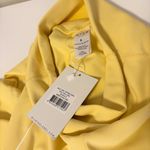 Wilo The Label High Rise Ribbed Skinny Workout Leggings Butter Yellow Size S NWT Photo 3