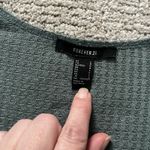 Forever 21  Tiered Waffle Knit Mini Dress Large (fit-Woman's Medium) Sage Green Photo 2