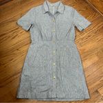 SEESUN Tanhoni Linen Cotton Shirt Dress In Color Whiblack Size L White Size L Photo 11