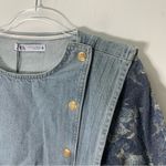 ZARA  blogger favorite combination denim jacquard dress Photo 8