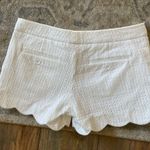 Club Monaco White Eyelet Scalloped Edge Low Rise Summer Shorts 2 Photo 3